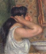 Pierre Renoir The Toilette Woman Combing Her Hair Sweden oil painting artist